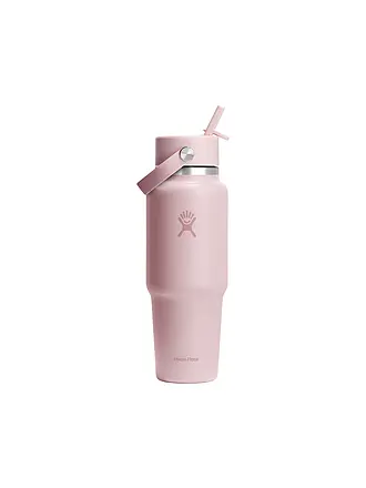 HYDRO FLASK | Trinkflasche 32oz Wide Mouth Travel Bottle with Flex Straw Cap | rosa